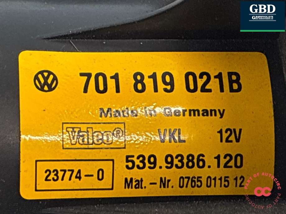 Varmeapparat motor til VW Transporter / Caravelle 1990-2003 (T4) (T4) (357 820 021|701 819 021B|)