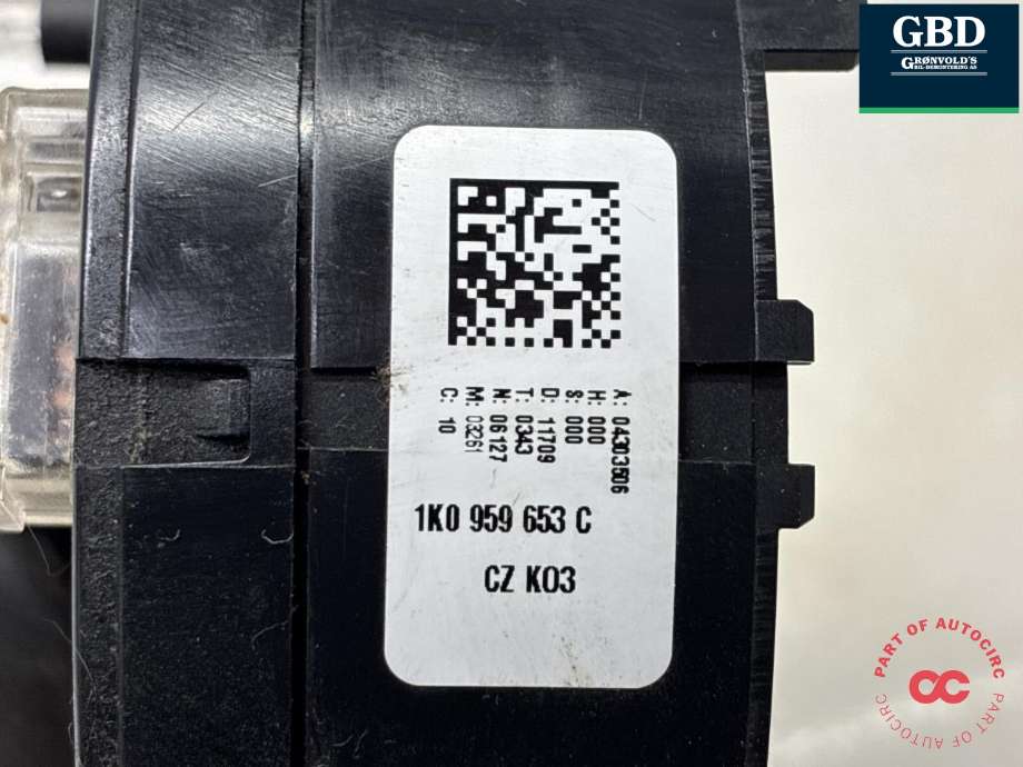 Airbag slepering til Škoda Octavia 2009-2013 (Type II, Fase 2) (1K0 959 653 C|)