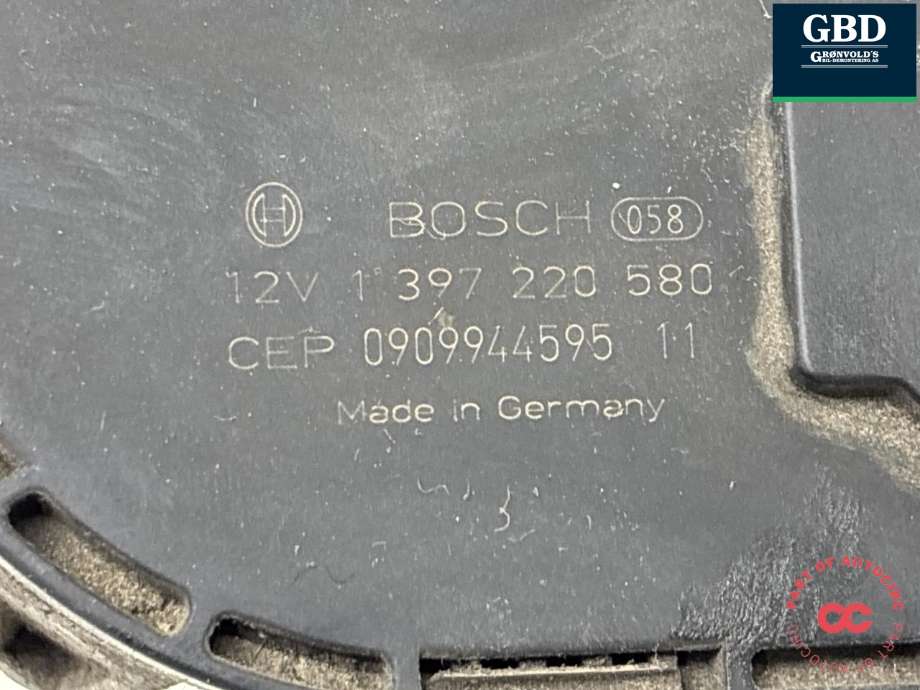 Viskermotor frontrute til Škoda Octavia 2009-2013 (Type II, Fase 2) (1Z1 955 119 D|1Z1 955 119 C|)