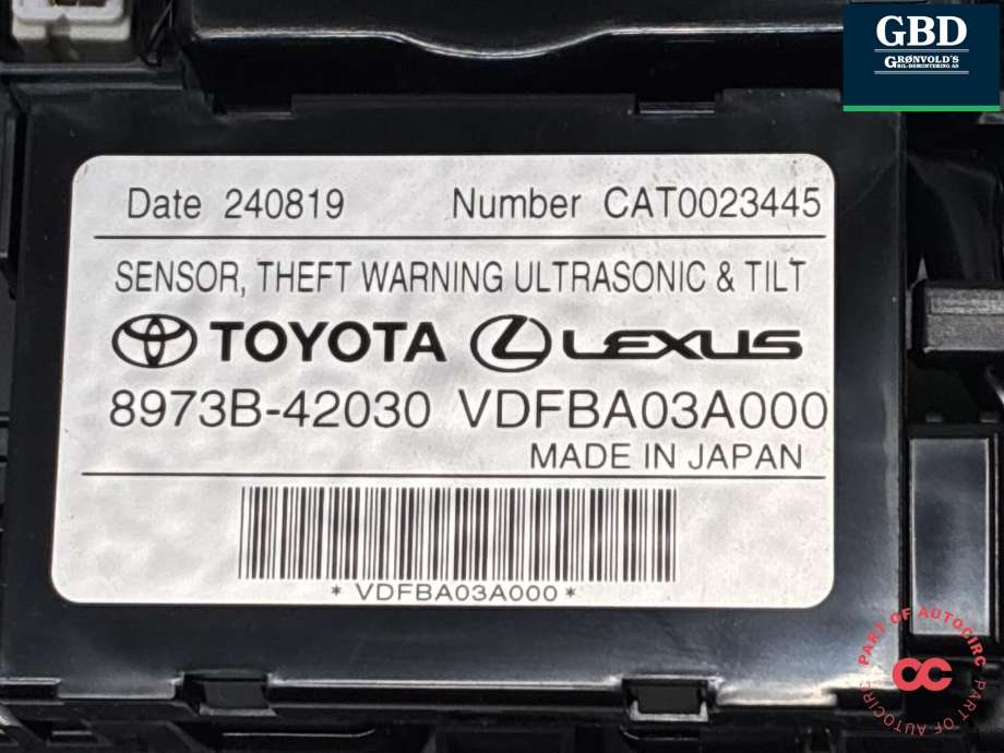 Tak konsoll til Toyota bZ4X 2022-->> (8973B42030|867E1-78020|)
