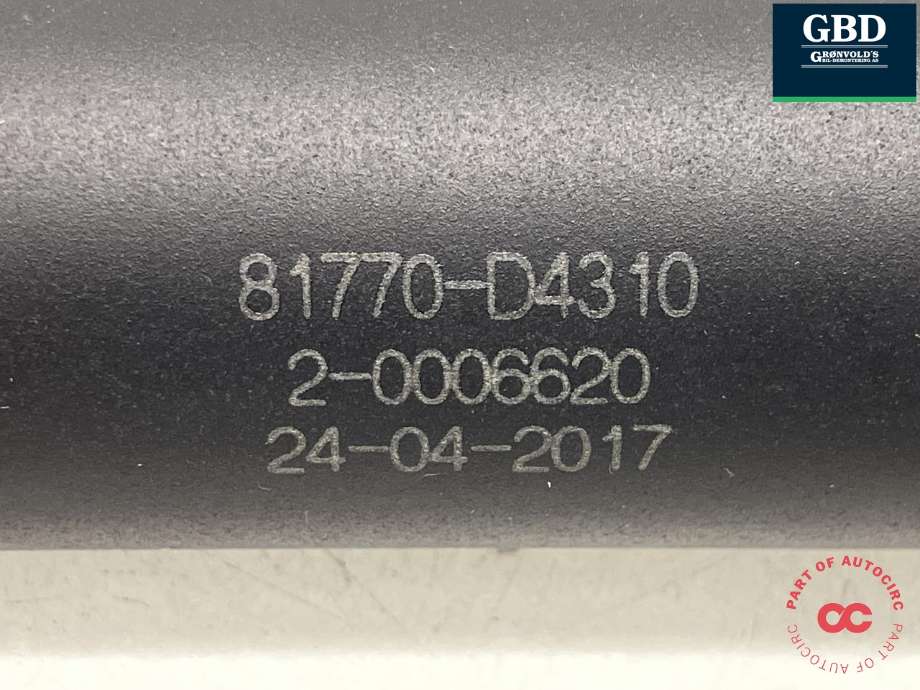 Baklukedemper høyre til Kia Optima 2017-2020 (81770D 4310|81770D-4310|2-0006620)