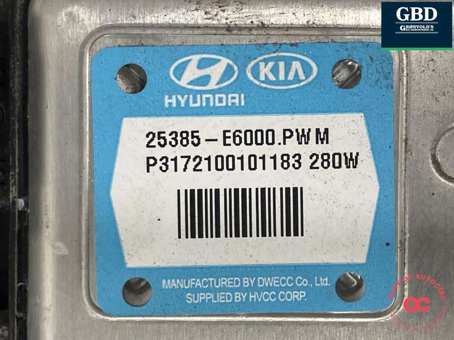 Kjølevifte elektrisk til Kia Optima 2017-2020 (25380E 6000|25385-E6000|)