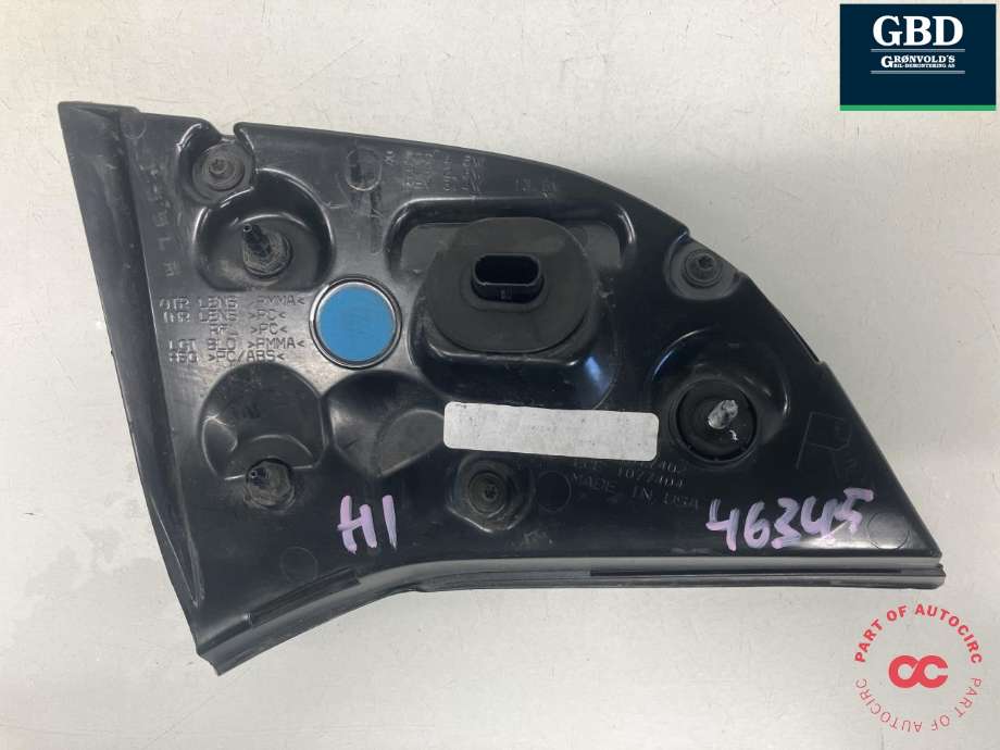 Baklykt høyre indre til Tesla Model 3 2018-2023 (Fase 1)  (1077402-00-G|)