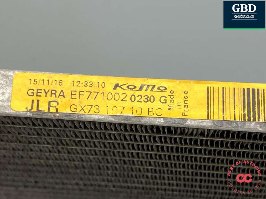 Aircondition radiator til Jaguar F-PACE 2016-->> (X761) (X761) (|GX73 197 10 BC)