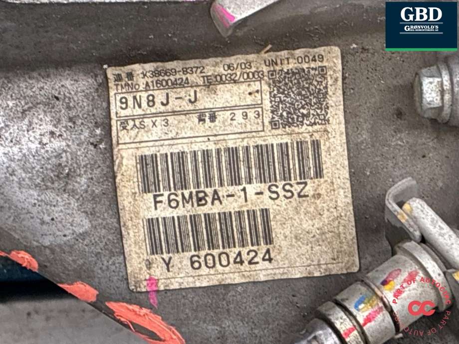 Girkasse manuell 6-trinn til Mitsubishi ASX 2010-2019 (2500A294|F6MBA-1-SSZ|)