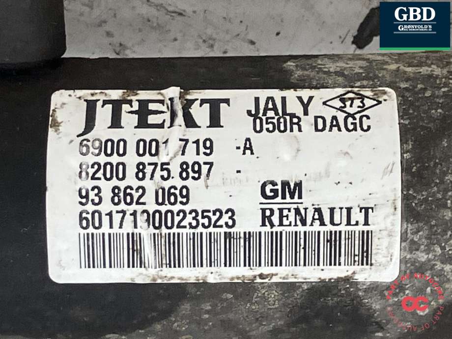 Tannstang til Opel Vivaro A 2006-2014  (JTEKT|93862069|6017190023523|)