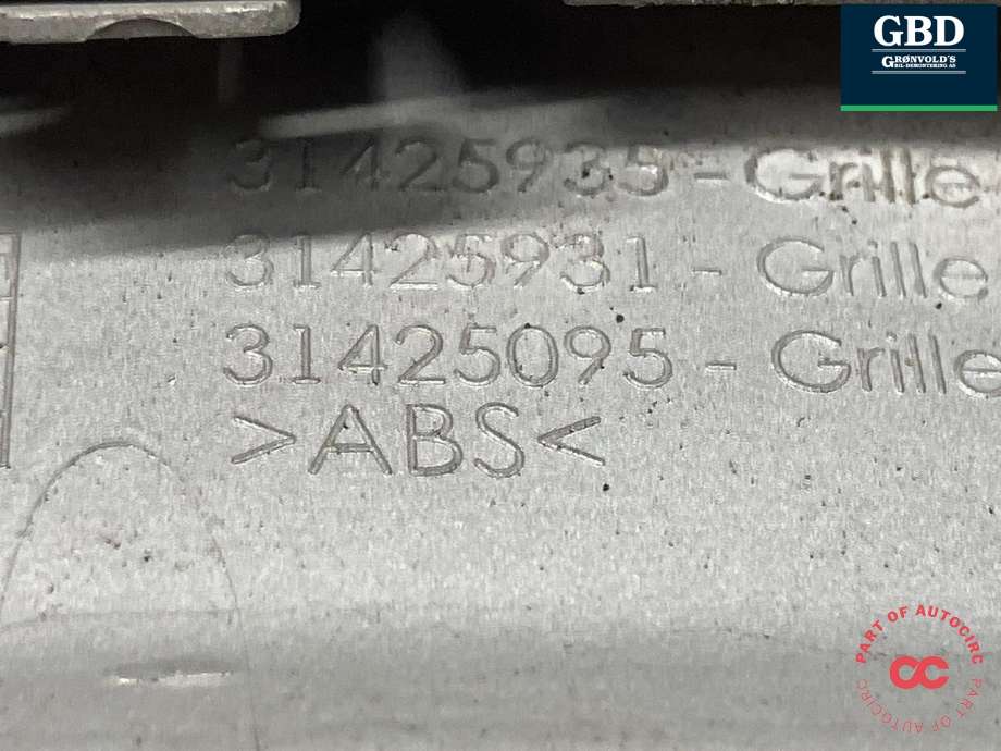 Grill til Volvo XC90 2015-2025 (Type II)  (31425933|31425935| 31425931|31425095)