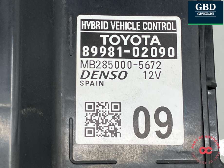 Styreenhet diverse til Toyota Corolla 2019-->> (8998102090|)