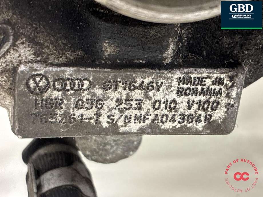 Turbo til Škoda Octavia 2009-2013 (Type II, Fase 2)  (03G 253 010|03G 253 010  X|)