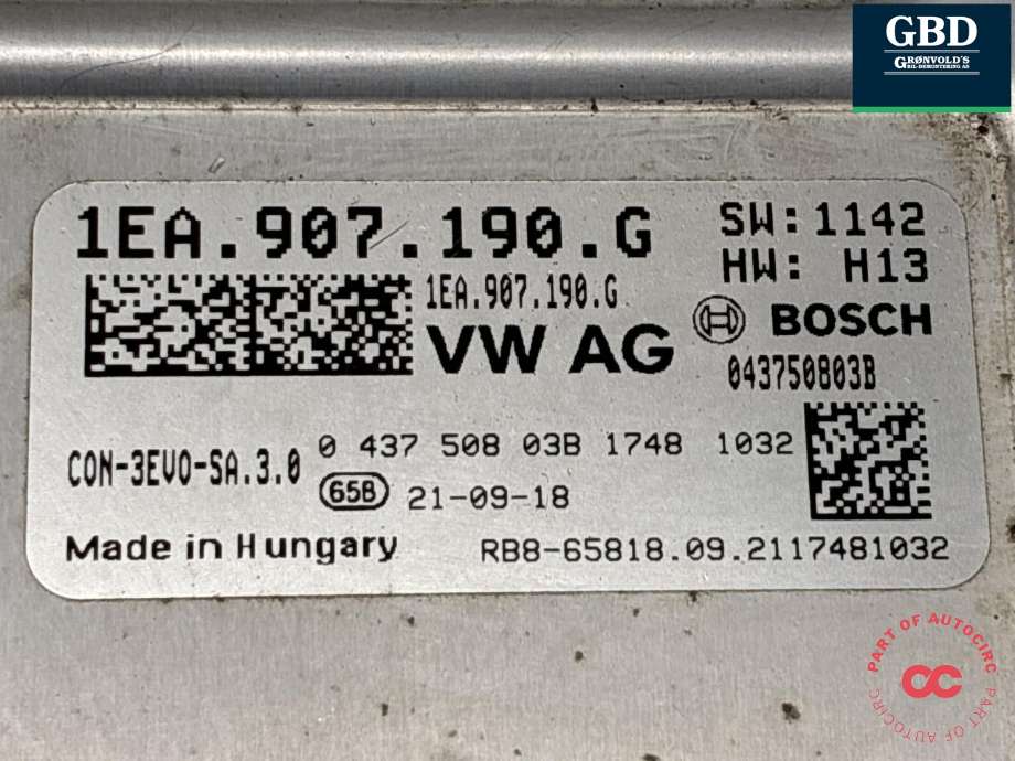 DCDC converter elbil til Cupra Born 2022-->> (1EA 907 190 G|)