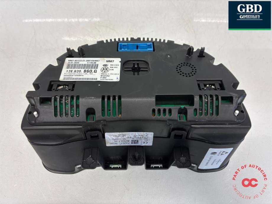 Instrumentpanel til VW E-Up 2019-->> (12E 920 860 G|)