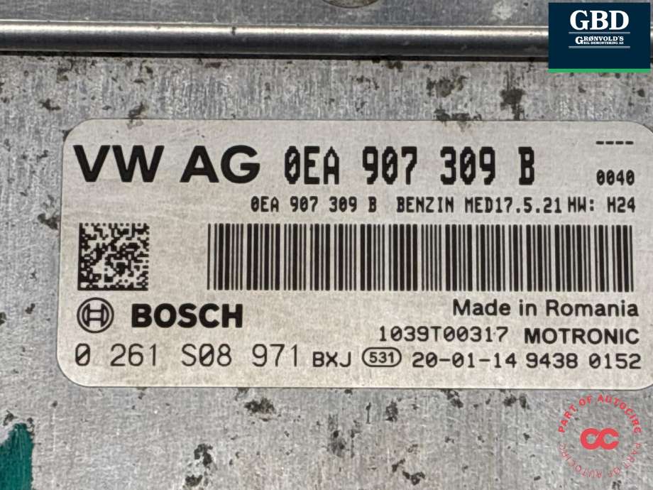 Styreenhet motor til VW E-Up 2019-->> (0EA 906 016 M|0EA 907 309 B|)