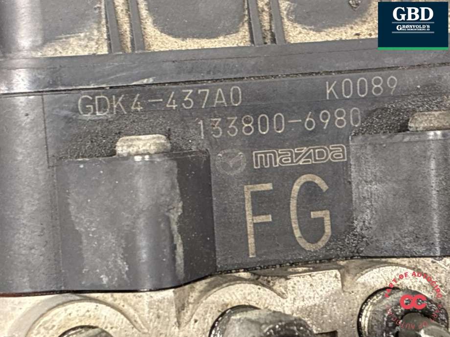 ABS sentral til Mazda 6 2010-2013 (Type II, Fase 2)  (GDY4437A0|GDK4-437A0|)