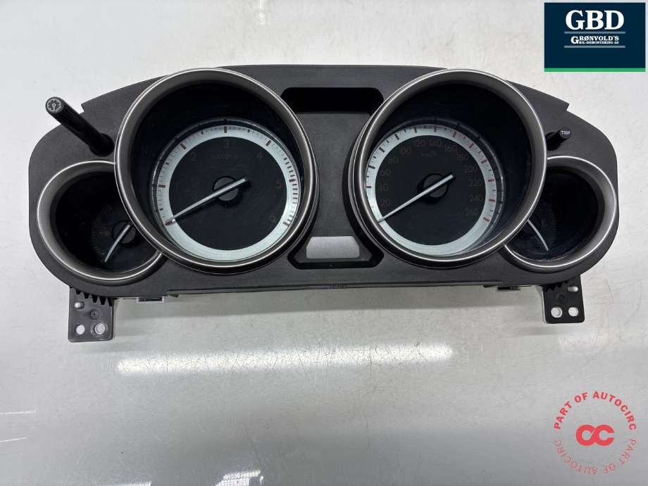 Instrumentpanel til Mazda 6, 2010-2013 (Type II, Fase 2)  (GDK255471B)