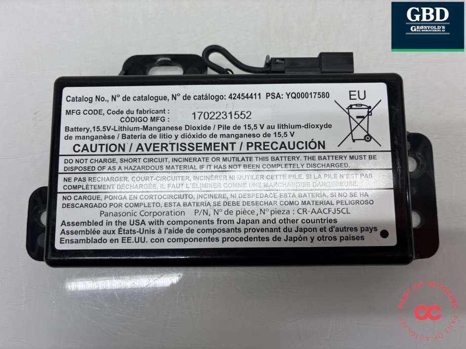 Styreenhet diverse til Opel Ampera-e, 2017-->> (Type II)  (YQ00017580)