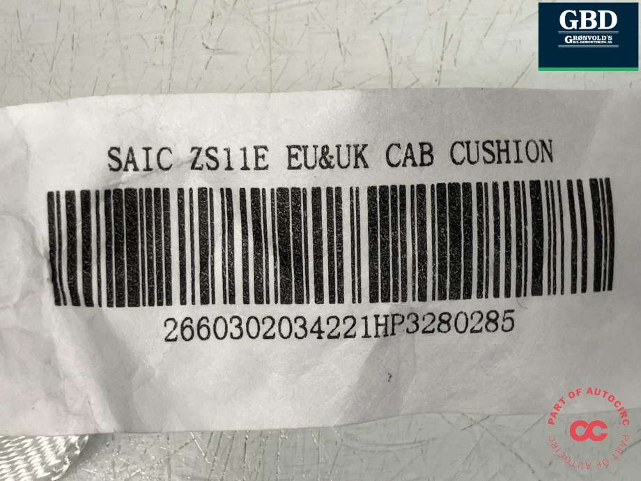 Airbag gardin høyre til MG ZS EV 2022-->> (Type I, Fase 2)  (10598486|)