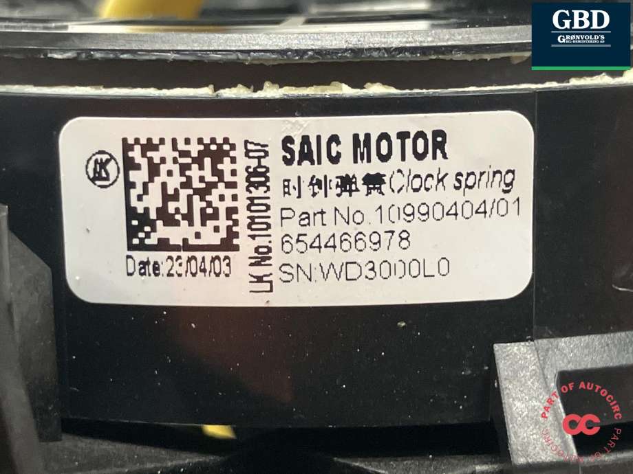 Airbag slepering til MG ZS EV 2022-->> (Type I, Fase 2)  (10990914|)