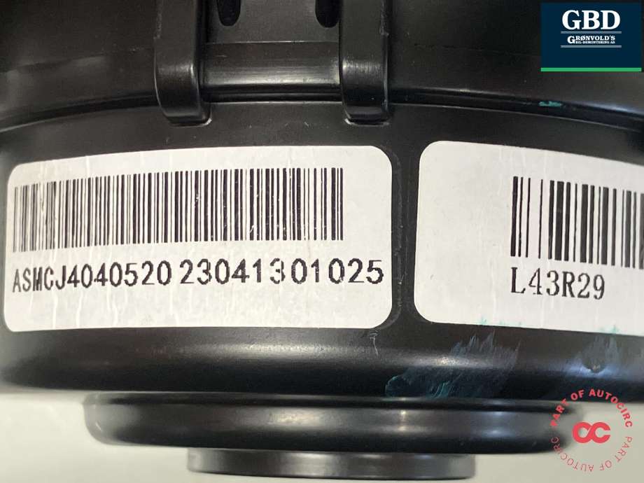 Varmeapparat motor til MG ZS EV 2022-->> (Type I, Fase 2)  (ASMCJ40405|)