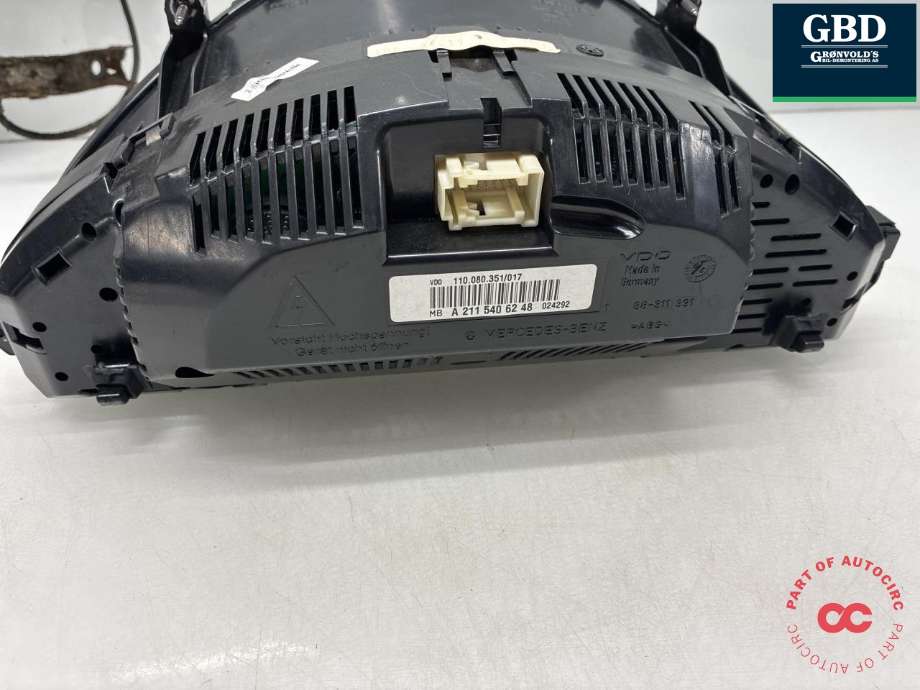 Instrumentpanel til Mercedes E-Klasse 2006-2009 (Fase 2) (W211) (W211) (A 211 440 74 11|A 211 440 45 11 |A 211 540 46 48|A 211 540 62 48 |A 211 540 09 48)