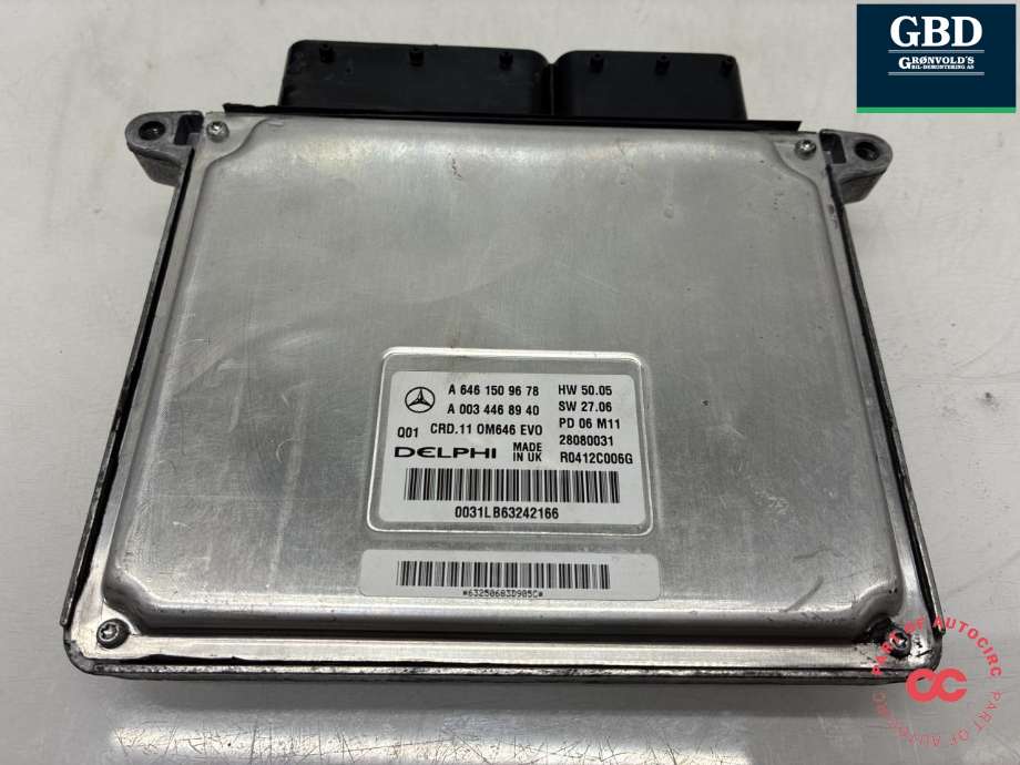Styreenhet motor til Mercedes E-Klasse 2006-2009 (Fase 2) (W211) (W211) (A 646 150 83 78|A 646 150 52 78 |A 646 900 10 00 | A 646 150 08 34 | A 646 150 46 72|A 646 150 56 77 |A 646 150 69 78 |A 646 150 28 72 | A 646 150 69 78 | A 646 150 96 78 | A 646 150 56 77 | A 646 150 83 78 |A 646 150 96 78)