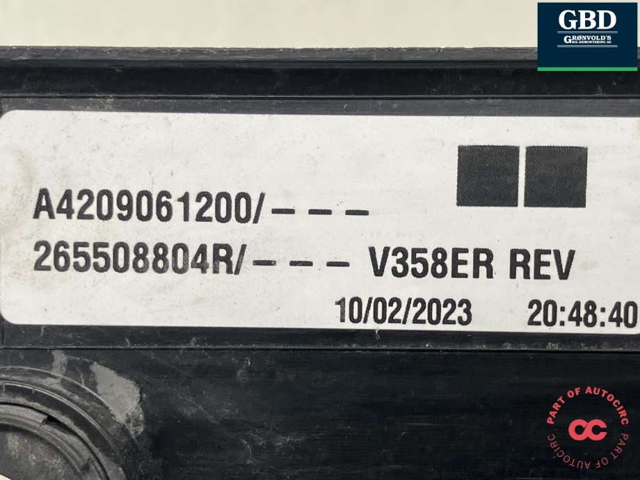 Baklykt høyre til Mercedes Citan 2021-->> (W420) (W420) (A 420 906 12 00|265508804R|V358ER REV)