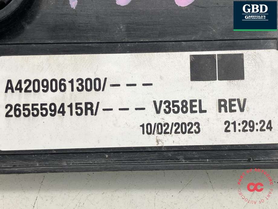 Baklykt venstre til Mercedes Citan 2021-->> (W420) (W420) (A 420 906 13 00|265559415R|V358EL REV)