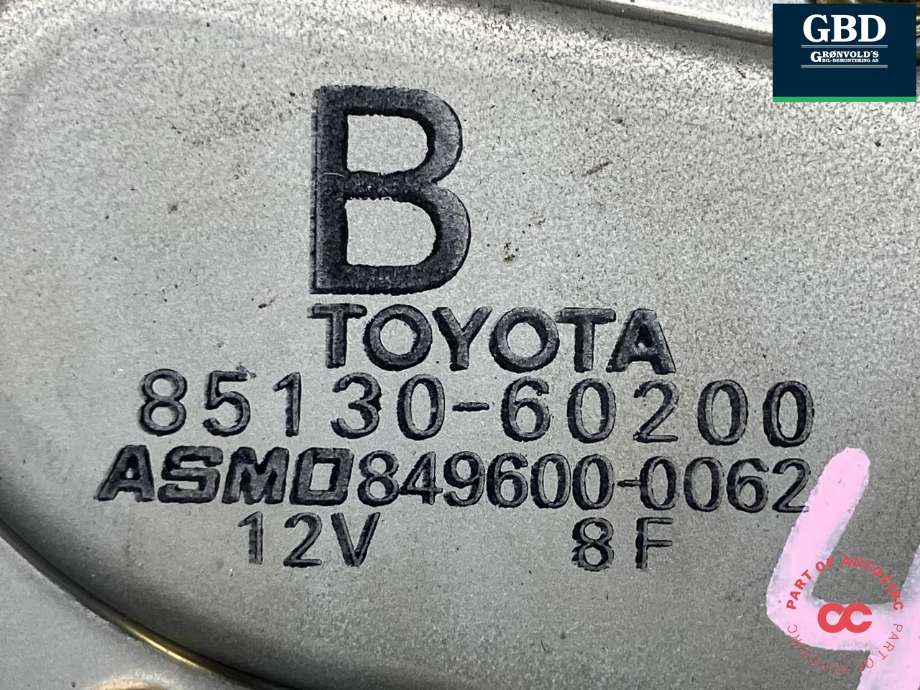 Viskermotor bakrute til Toyota Land Cruiser 120 2002-2009  (ASMO|8513060200|85130-60200|849600-0062)