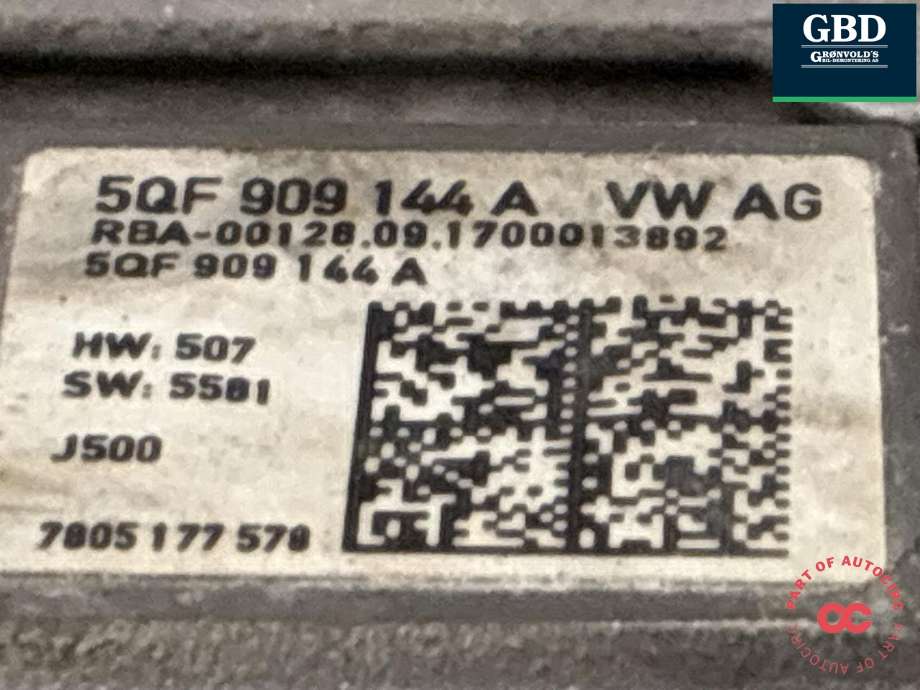 Tannstang elektrisk til VW Tiguan 2016-2020 (Type II, Fase 1) (5QB 423 056 D|5QB 423 056 DX|)