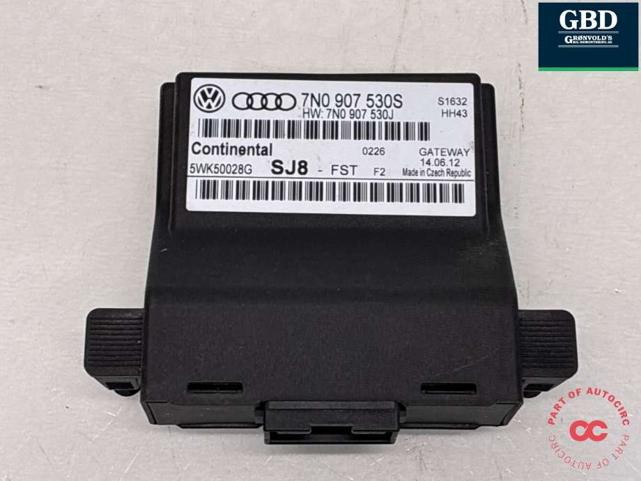 Styreenhet diverse til VW Touran, 2010-2015 (Type I, Fase 3)  (7N0 907 530S)