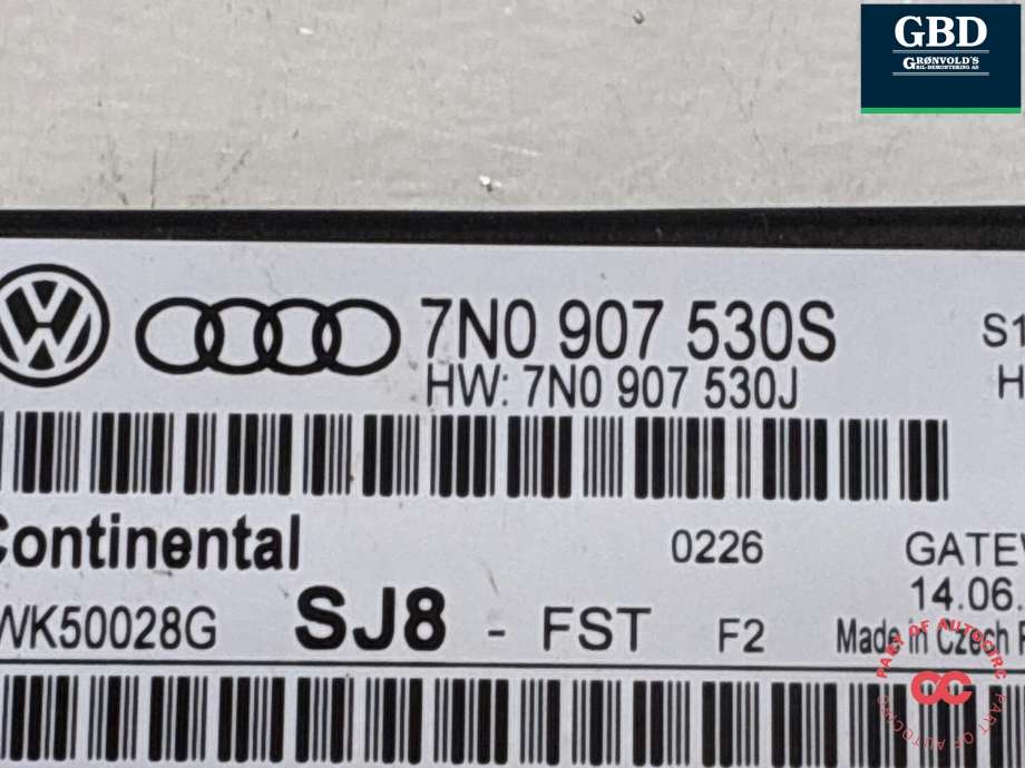 Styreenhet diverse til VW Touran 2010-2015 (Type I, Fase 3) (7N0 907 530S|)