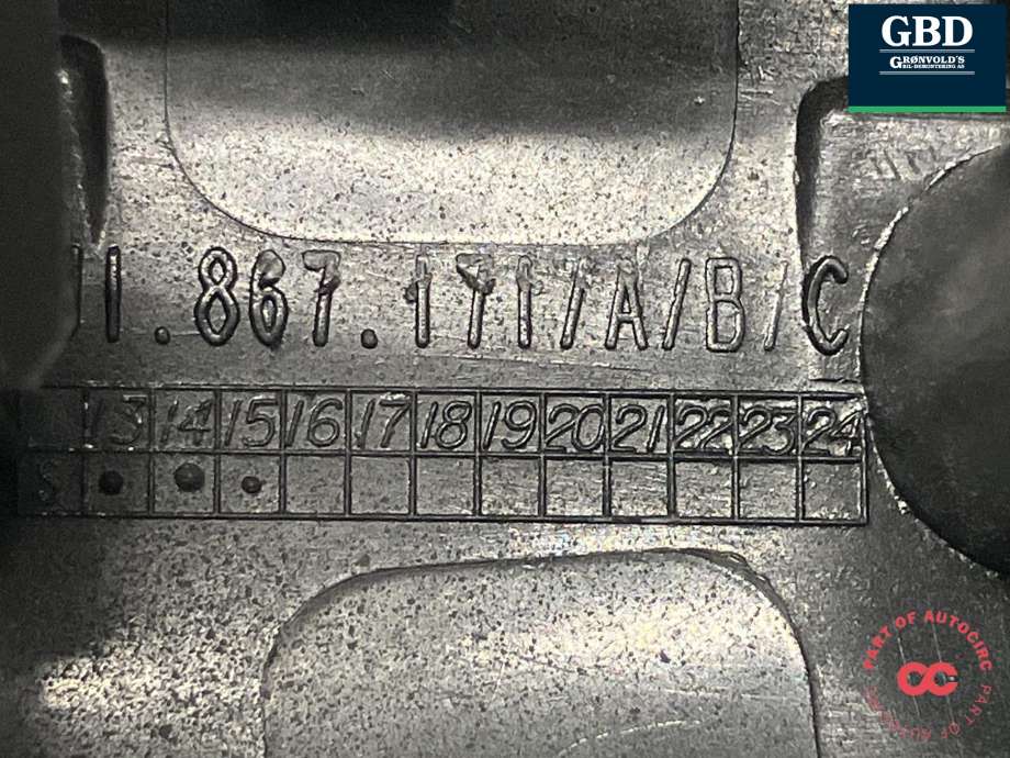 Bryter ruteheis førerdørspanel til Audi Q3 2011-2014 (Type I, Fase 1) (8U0 959 851 A|8U0 959 851 A 5PR|)