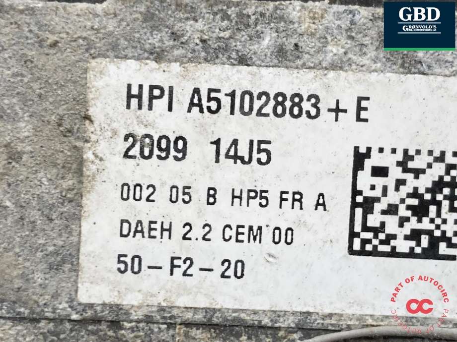 Servo pumpe elektrisk til Peugeot Partner 2015-2019 (Type II, Fase 2) (16 163 833 80|16 133 615 80|16 808 943 80)
