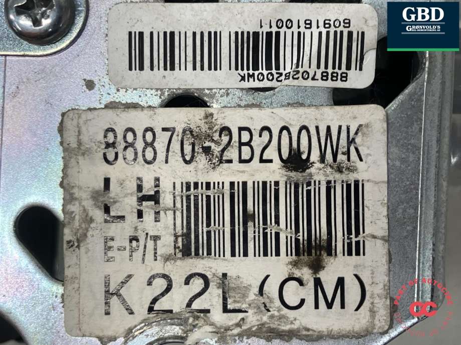Sikkerhetsbelte foran venstre til Hyundai Santa Fe 2006-2009 (Type II, Fase 1)  (88870 2B200WK|)