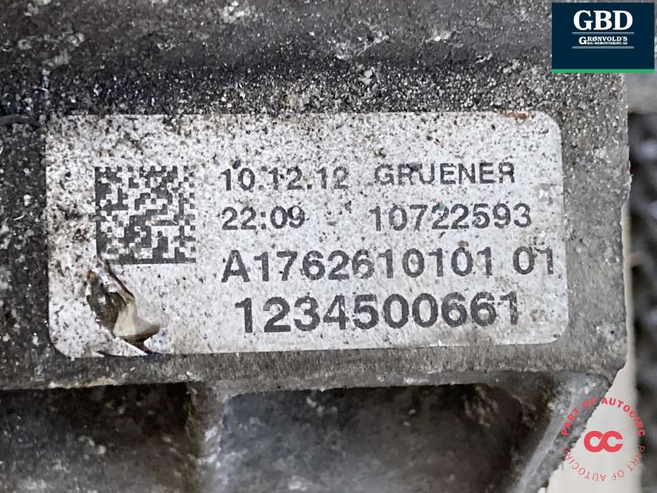 Girkasse manuell 6-trinn til Mercedes CLA 2013-2019 (C117) (C117) (A 246 360 12 00|A 246 360 55 01|A 176 261 01 01)
