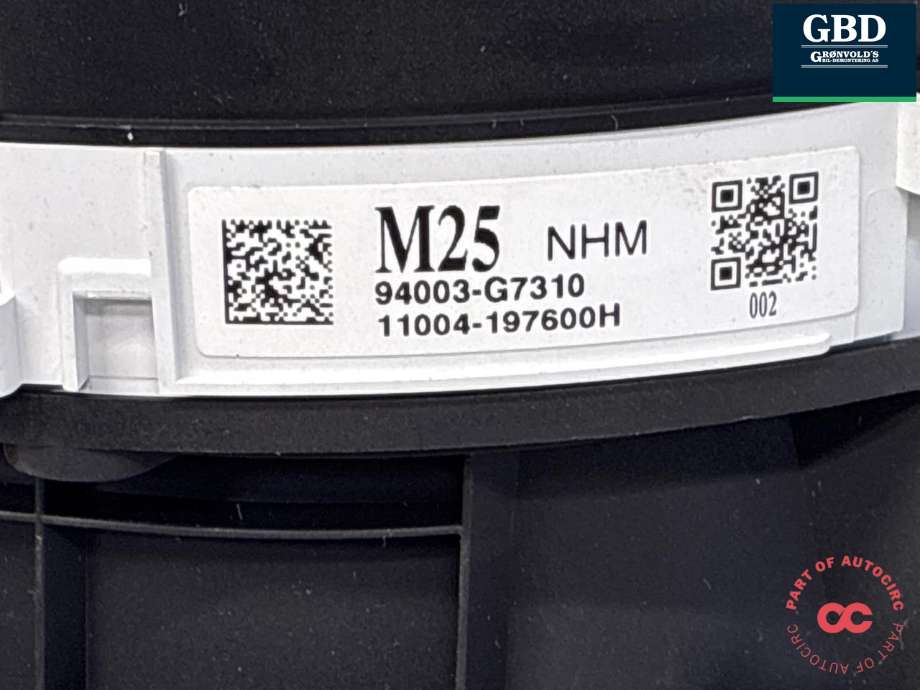 Instrumentpanel til Hyundai Ioniq Electric 2016-2019 (Fase 1) (94003G 7310|)