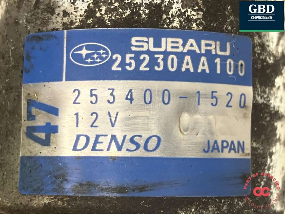 Starter til Subaru XV 2012-2017 (Type I)  (DENSO|23300AA700| 25230AA100|428000-8410| 253400-1520)