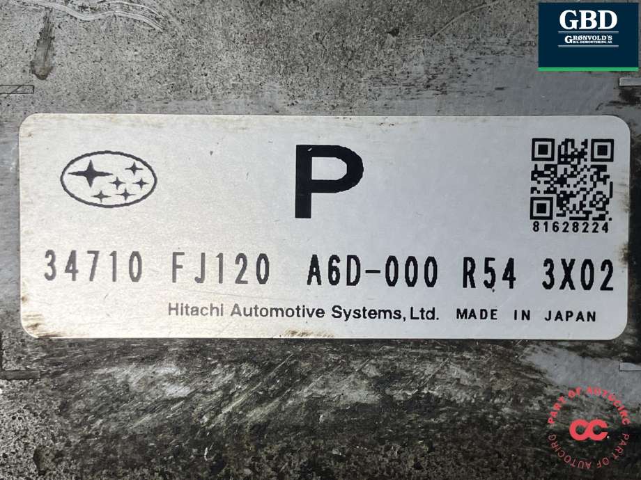 Styreenhet servo til Subaru XV 2012-2017 (Type I) (HITACHI|34710FJ120|34710 FJ120|A6D-000 R54 3X02| 81628224)
