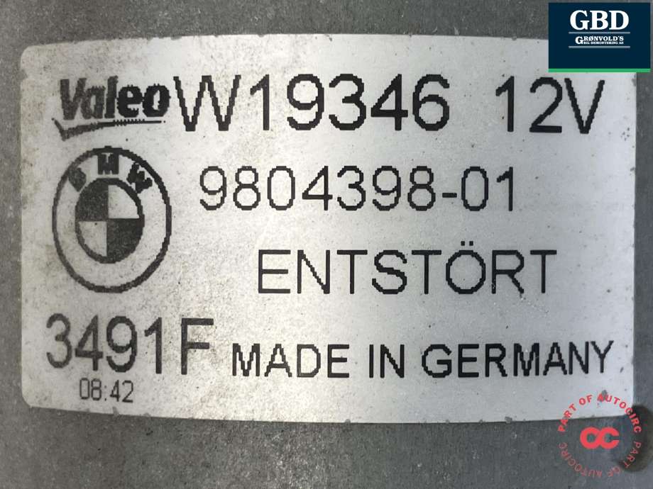 Viskermotor frontrute komplett m/overføring til Mini Countryman 2010-2016 (R60) (R60) (VALEO|61 61 9 800 894|9 804 398|W19346)