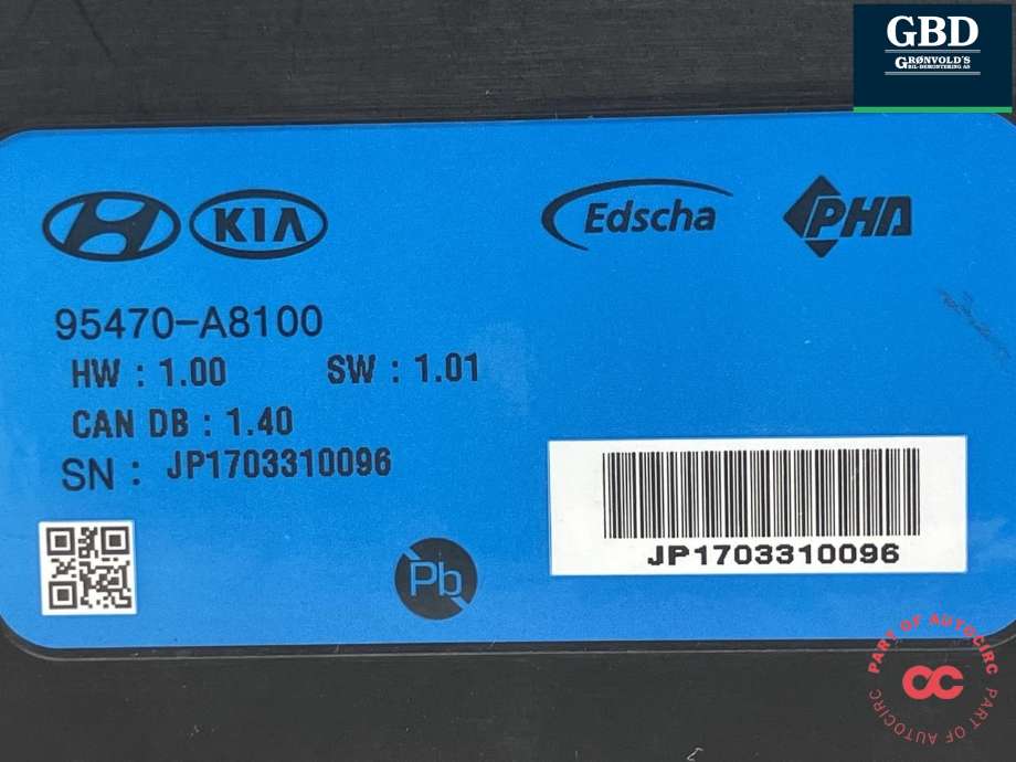 Styreenhet elektrisk bakluke til Kia Optima 2017-2020 (95470A 8100|)