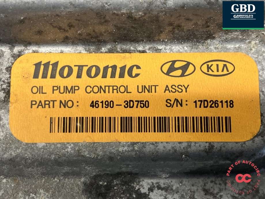 Styreenhet diverse til Kia Optima 2017-2020  (MOTONIC|46190 3D750|)