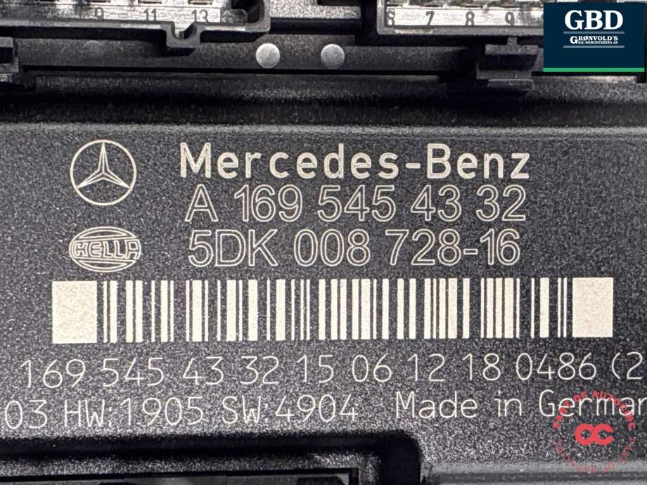 Styreenhet (SAM - Signal Acquisition Module) til Mercedes B-Klasse 2005-2008 (Fase 1) (W245) (W245) (A 169 540 56 45|A 169 545 43 32|)