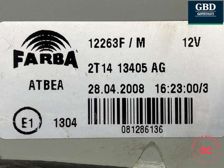 Baklykt venstre til Ford Transit Connect 2003-2009 (Type I, Fase 1) (1369222|2T14-13405-AG|)