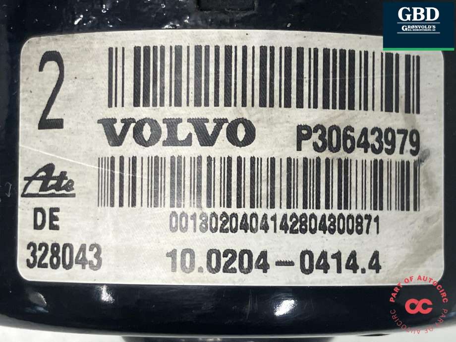 ABS sentral til Volvo XC90 2002-2006 (Type I, Fase 1) (ATE|30793489|30643979|30643982)