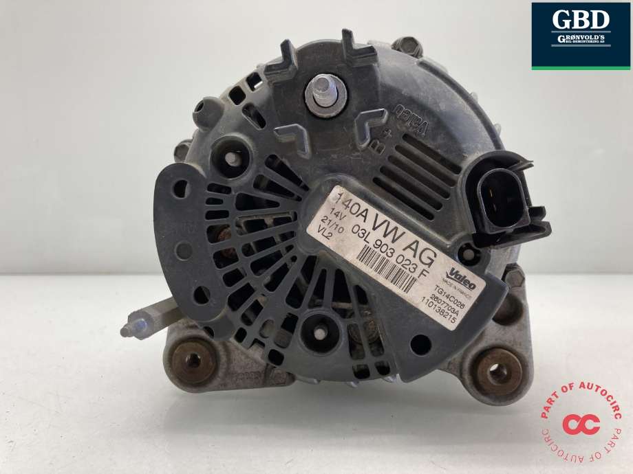 Dynamo diesel til VW Golf VI 2008-2012  (06F 903 023 F|06F 903 023 FX|03L 903 023 F  |03L 903 023 FX)