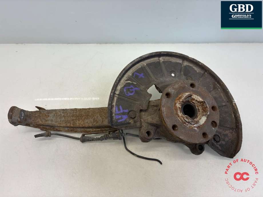 Hjulspindel venstre foran til Audi Q7 2006-2010 (Type I, Fase 1) (7L8 407 257 C|)