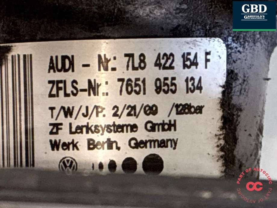 Servo pumpe mekanisk til Audi Q7 2006-2010 (Type I, Fase 1)  (7L8 422 154 J|)