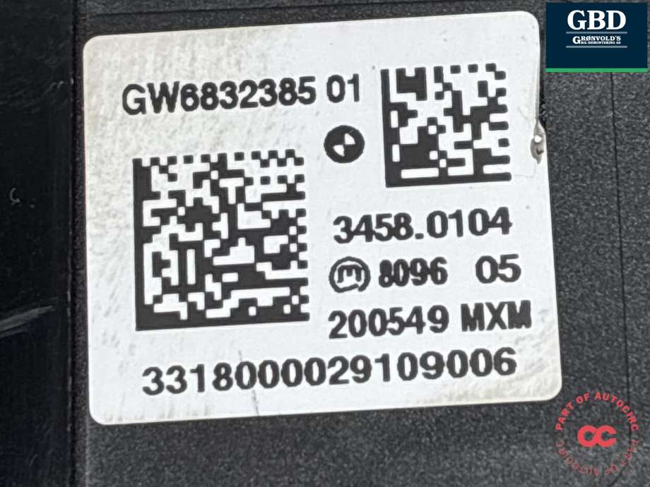 Girstang/girvelger automat til BMW X5 2013-2018 (F15) (F15) (61 31 6 832 385|3458.0104|)