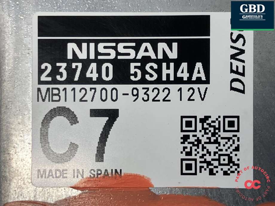 Styreenhet motor til Nissan Leaf 2018-->> (Type II)  (DENSO|237405SH4B|237405SH4A|MB112700-9322)