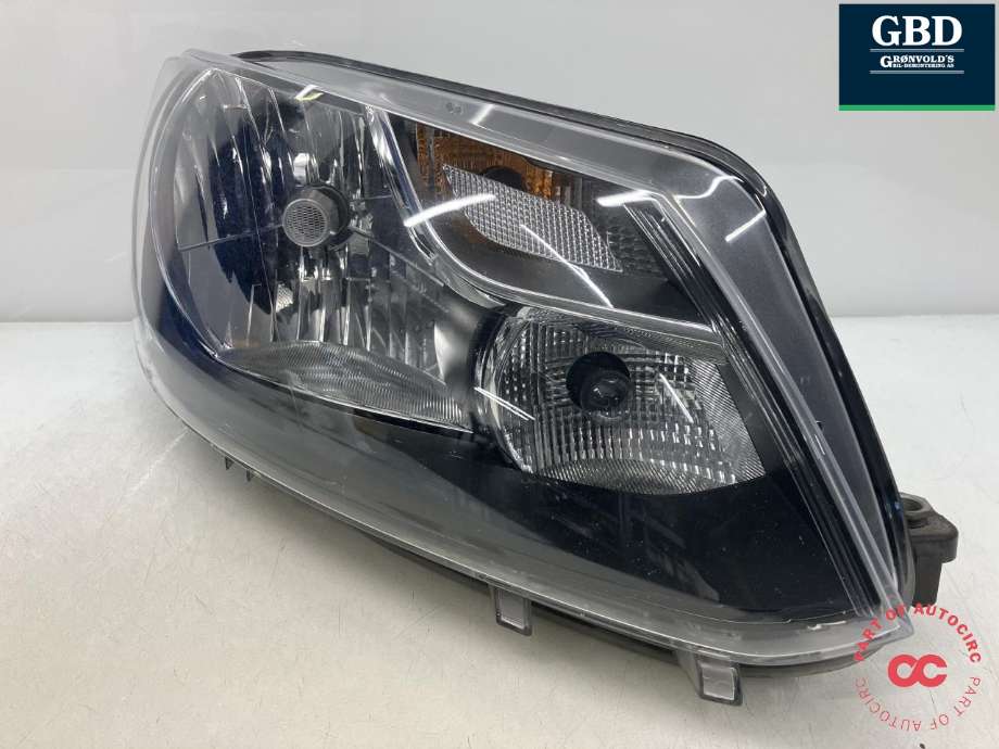 Frontlykt høyre halogen til VW Caddy 2010-2015 (Type III, Fase 2) (HELLA|2K5 941 006 A|1EL 010 551-02|)