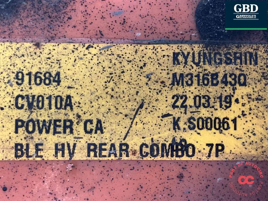 Batterilader inntak/luke til Kia EV6 2021-->>  (91684CV010|91684-CV010A|M316B430)